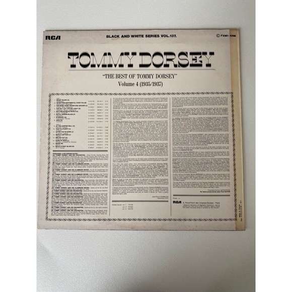 Best of Tommy Dorsey Volume 4 (1935/1937) RCA FXM1 7098 1975 Import France VG+ - Picture 2 of 7